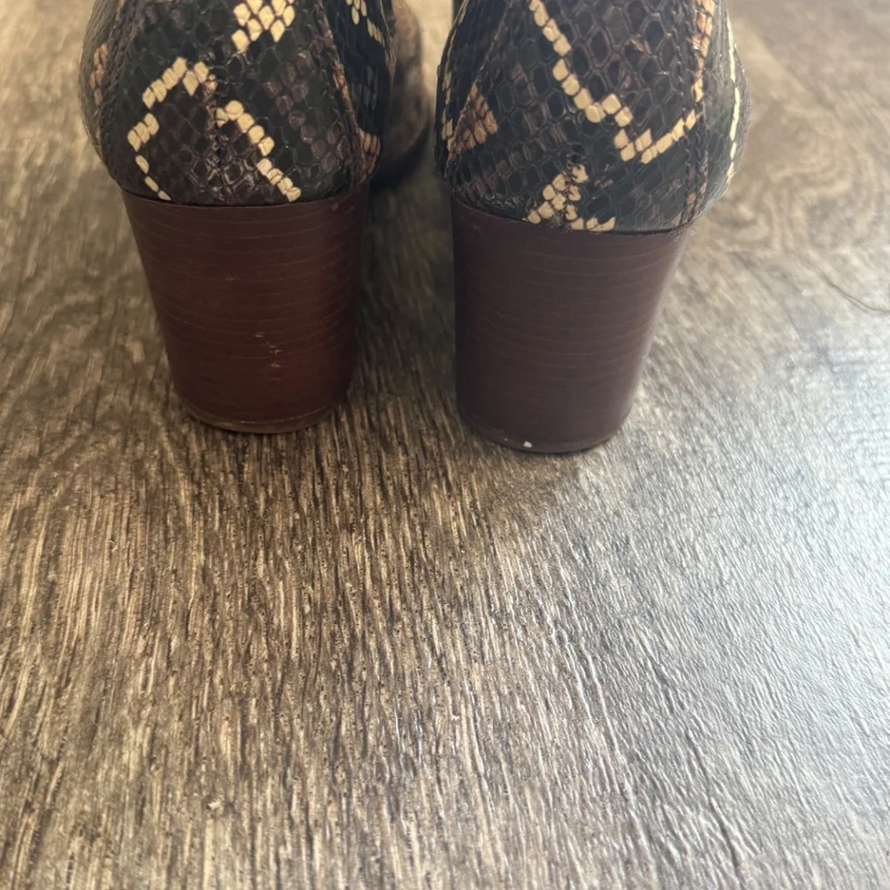 MADEWELL The Regan Boot in Snake Embossed Leather 10